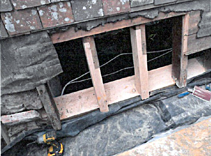 Wall plate repair - outside